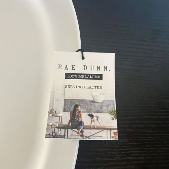 Rae Dunn Melamine "PUMPKIN EVERYTHING" Matte Oval Serving Tray with Handles - Picture 6 of 6